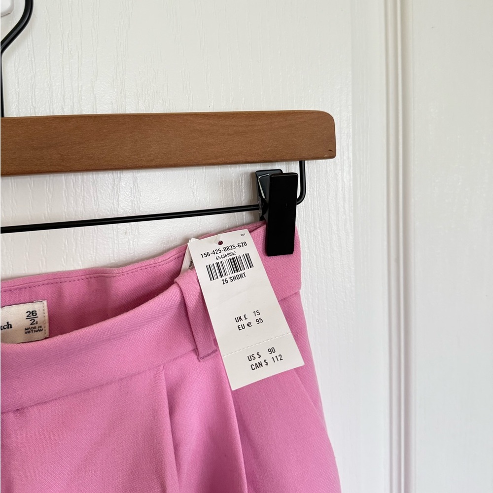 Abercrombie & Fitch NEW Sloane Trousers in Pink - Picture 5 of 6